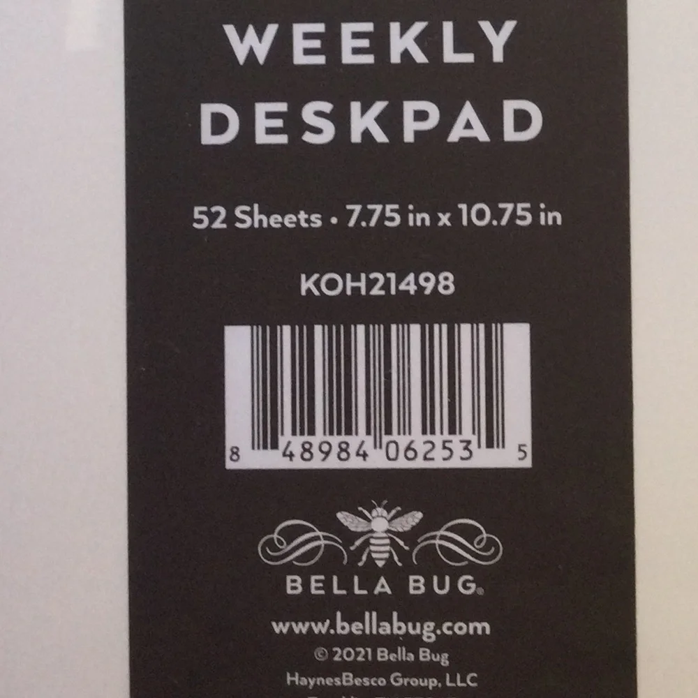 New Weekly Deskpad Planner To Do List with Magnet New With Tags